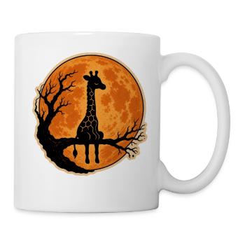 Giraffe with Full Moon Classic Halloween T-Shirt - Mug - white - Right