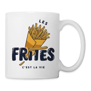 Frites – Les Frites, C’est la Vie - Mug blanc - blanc - Droite