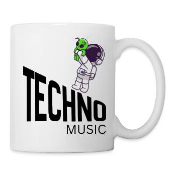 Cosmic Cute Alien on Astronaut - Mug - white - Right