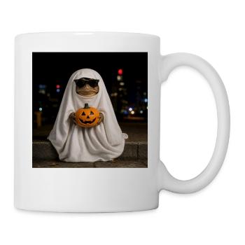 T-shirt T-shirt Lunettes de soleil Fantôme Crapaud - Mug blanc - blanc - Droite