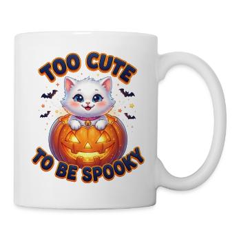 Chat trop mignon pour être effrayant - Mug blanc - blanc - Droite
