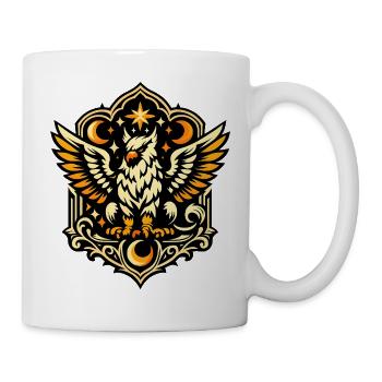 Night Star Owl Crest - Mug - white - Right