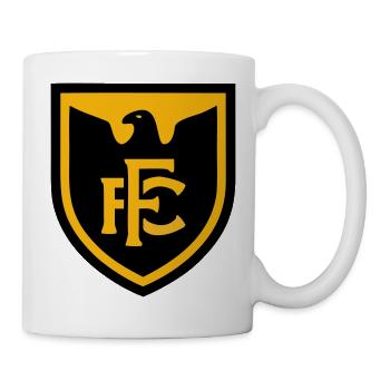 Adler FC Fussball Wappen Logo - Tasse - Weiß - Rechts