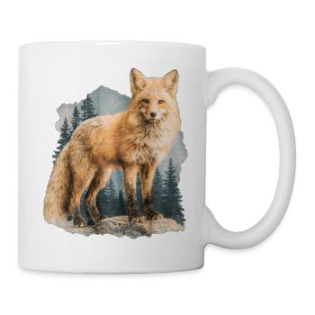 Renard Vintage - Mug blanc - blanc - Droite