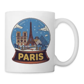 Pariser Schneekugel - Tasse - Weiß - Rechts