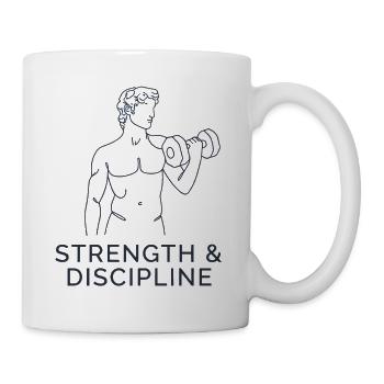 Strength & Discipline - Tasse - Weiß - Rechts