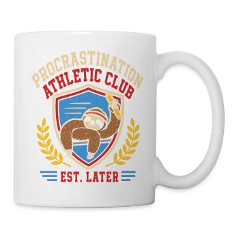 Procrastination Athletic - Sportlich ab morgen - Tasse - Weiß - Rechts