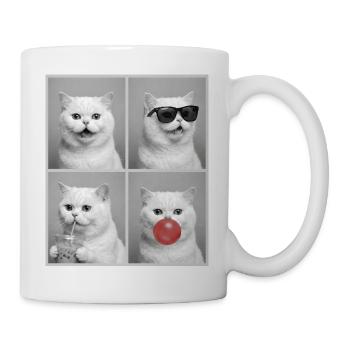 Katzen Perser Katze - Tasse - Weiß - Rechts