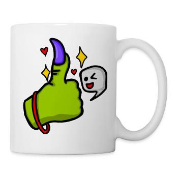 Die Hand der Hexe nimmt eine Pose ein - Tasse - Weiß - Rechts