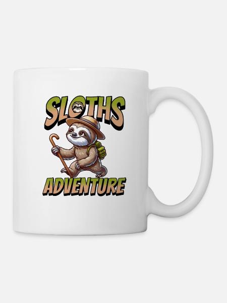 DIE ABENTEUER DES FAULTIERS - Tasse - Weiß