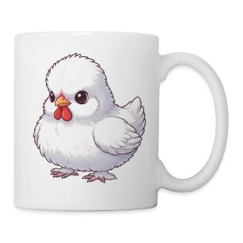 Seidenhuhn - Tasse - Weiß - Rechts