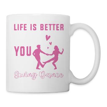 Swing Swing-Musik - Tasse - Weiß - Rechts