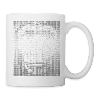 Affen-ASCII-Gesicht - Tasse - Weiß - Rechts