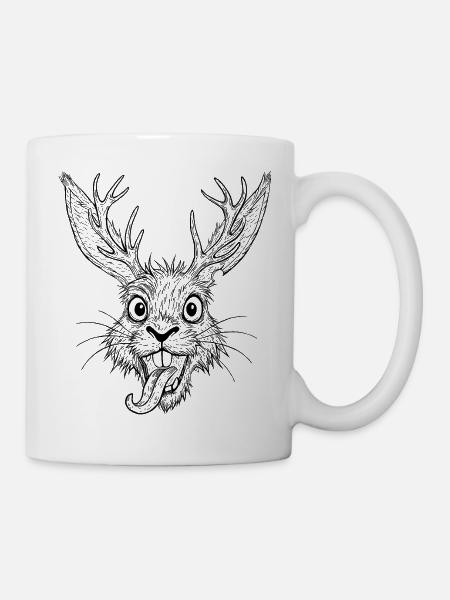 Raurackl - Tasse - Weiß