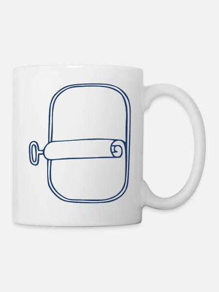 Fischdose Dose - Tasse - Weiß