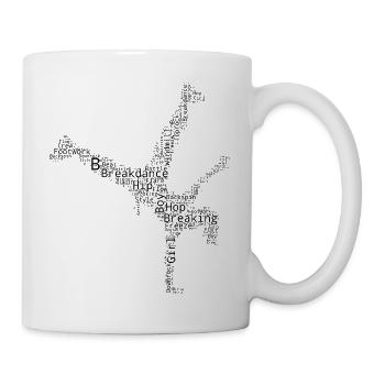 Geschenkidee für die Breakdancerin mit Streetdance - Tasse - Weiß - Rechts