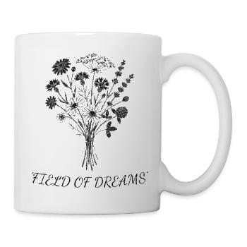 Traumblüten Silhouetten Bouquet - Tasse - Weiß - Rechts