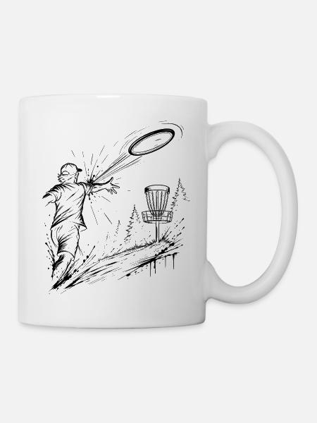 Discgolf - Tasse - Weiß
