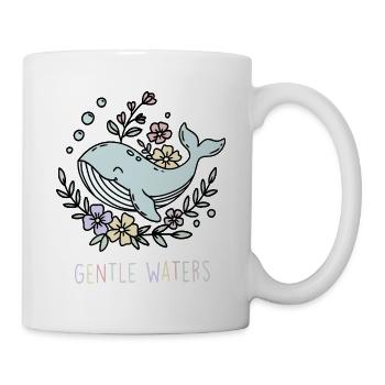 Sanfte Gewässer Blütenmeer - Tasse - Weiß - Rechts