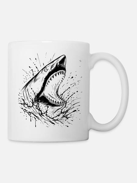 Hai - Tasse - Weiß