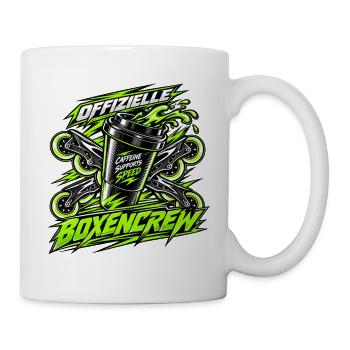 Offizielle Boxencrew Inline Speedskating - Tasse - Weiß - Rechts