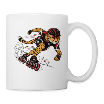 Speedskating Gepard Highspeed Inline - Tasse - Weiß - Rechts