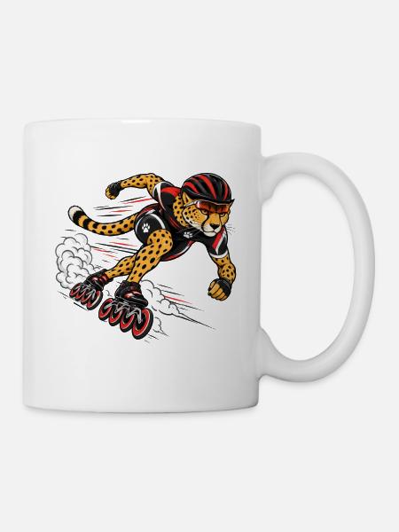 Speedskating Gepard Highspeed Inline - Tasse - Weiß