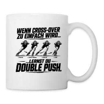 Double Push Speedskating Technik - Tasse - Weiß - Rechts