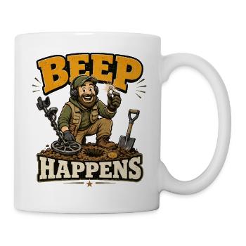 Sondengänger Sondler sondeln METAL-DETECTOR - Tasse - Weiß - Rechts