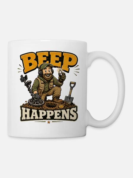 Sondengänger Sondler sondeln METAL-DETECTOR - Tasse - Weiß