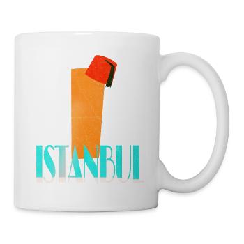 Istanbul Vintage Design - Tasse - Weiß - Rechts