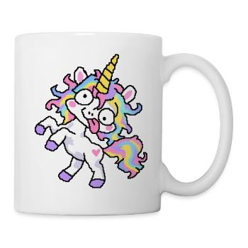 CrazyUnicorn - Tasse - Weiß - Rechts