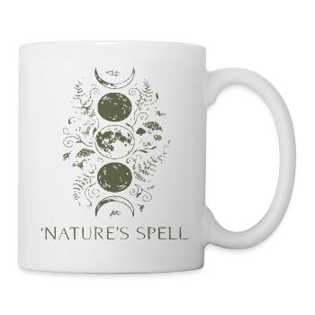 Naturzauber Kreislauf Muster - Tasse - Weiß - Rechts