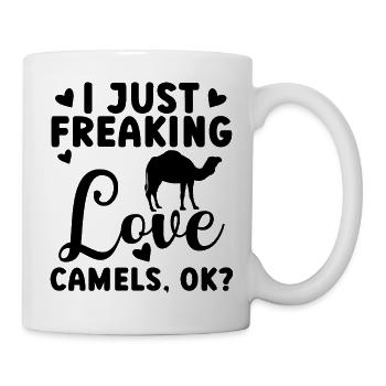 Kamel Spruch Humor - Tasse - Weiß - Rechts
