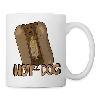 Hot-Dog - Tasse - Weiß - Rechts