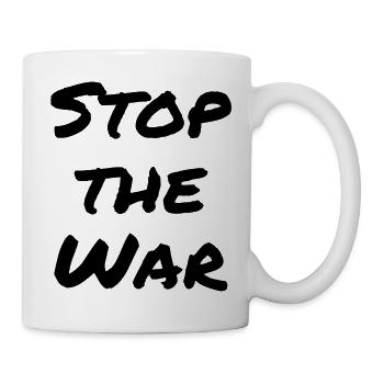 Stop the war - Tasse - Weiß - Rechts