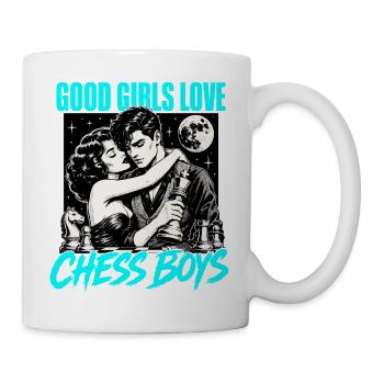  Lovers Schachspieler Schachspiel Schachbrett - Tasse - Weiß - Rechts