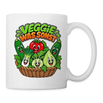 Veggie Was Sonst Gemüse - Tasse - Weiß - Rechts