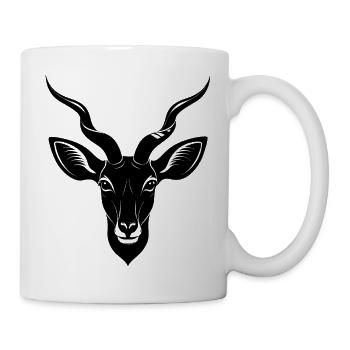 Kudu-Antilope - Tasse - Weiß - Rechts