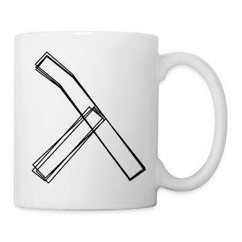 Griechischer Buchstabe Lambda handgezeichnet - Tasse - Weiß - Rechts