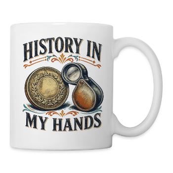 Münzsammeln Numismatiker Numismatik Münzsammler - Tasse - Weiß - Rechts