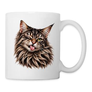 Freche Fellnase - Tasse - Weiß - Rechts