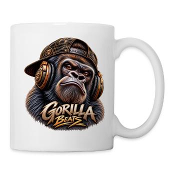 GORILLA BEATS – Urban Sound - Tasse - Weiß - Rechts