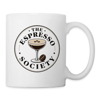 The Espresso Society Retro Kaffee - Tasse - Weiß - Rechts