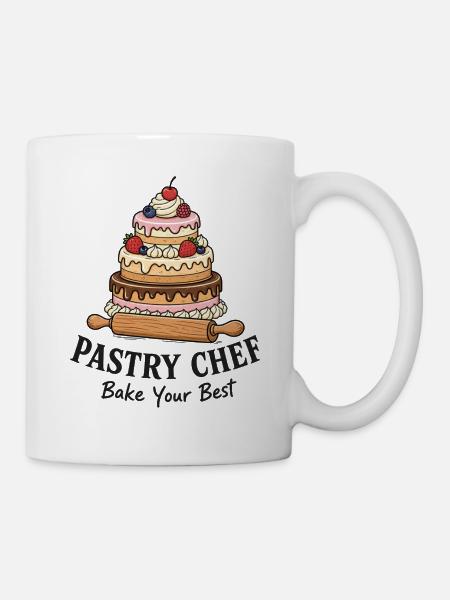 Backe die beste Torte - Tasse - Weiß
