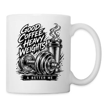 Kaffeeschwergewichte - Tasse - Weiß - Rechts