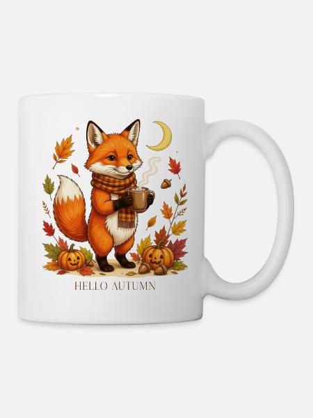 Autumn Fox Cozy Cup Tee - Tasse - Weiß