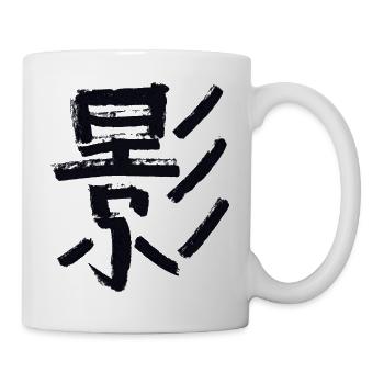 Schatten - Auf Japanisch / Kohle - Tasse - Weiß - Rechts