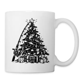 Lustiges Angler Weihnachtsgeschenk - Tasse - Weiß - Rechts
