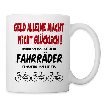 Fahrrad kaufen Fahrradfahrer Fahrradfahrerin - Tasse - Weiß - Rechts